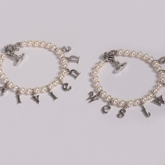 Vivienne Westwood Womens Silver Leanne Twin Bracelet #3