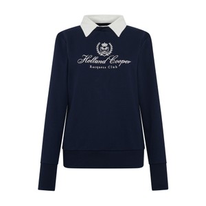 Mock Collar Crew Neck Sweat