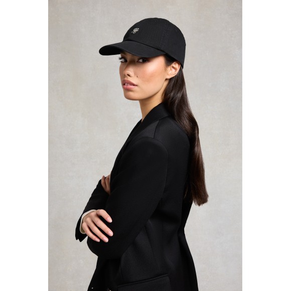 Holland Cooper Womens Black Monogram Cap #4