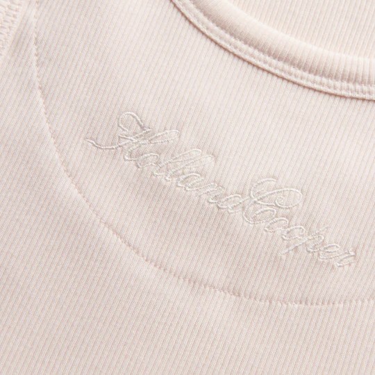 Holland Cooper Womens Pink Rebecca Rib Tank Top #4