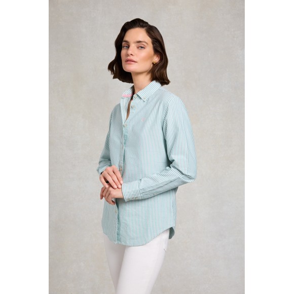 Holland Cooper Womens Turquoise Oxford Shirt #3