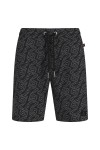 Luke 1977 Mens Black Zoff Overprint Swim Short