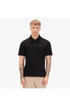 Luke 1977 Mens Black Euphonic Modal Zip Polo Shirt