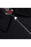 Luke 1977 Mens Black Euphonic Modal Zip Polo Shirt