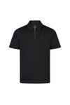 Luke 1977 Mens Black Euphonic Modal Zip Polo Shirt