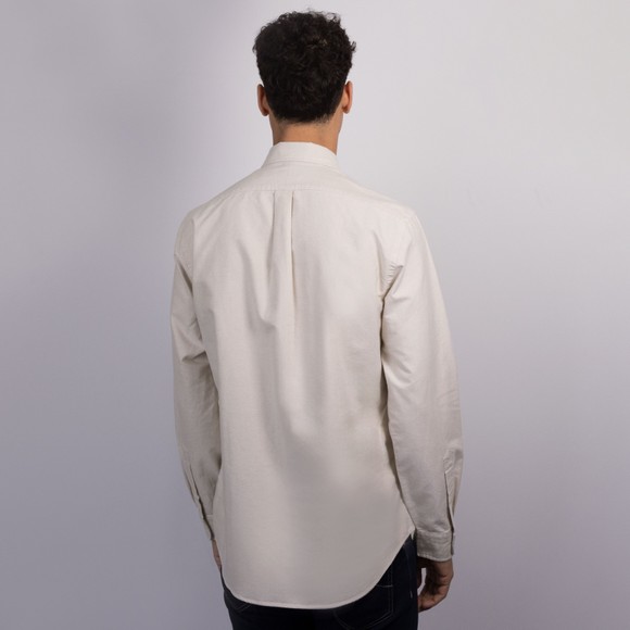 Polo Ralph Lauren Mens Beige Custom Fit Oxford Shirt #4