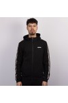 EA7 Emporio Armani Mens Black Interlock Full Zip Hooded Sweatshirt
