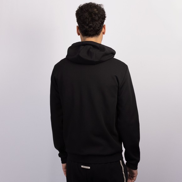 EA7 Emporio Armani Mens Black Interlock Full Zip Hooded Sweatshirt main image