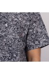 Replay Mens Blue Flower Print Poplin Short Sleeve Shirt