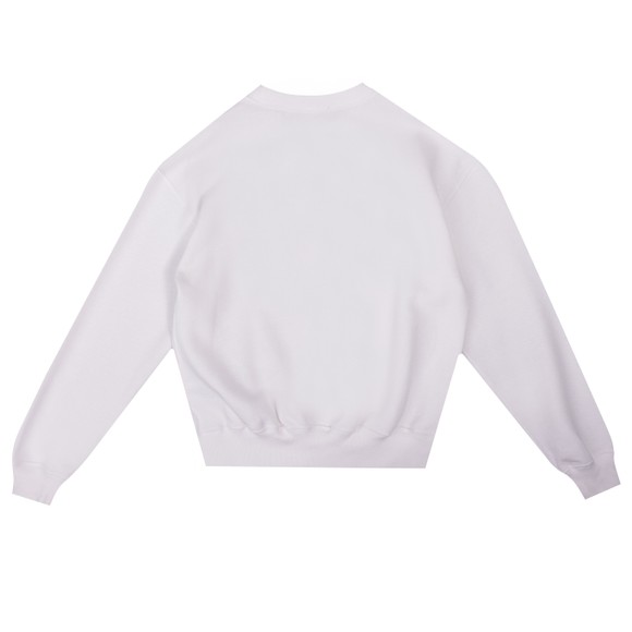 Polo Ralph Lauren Womens White Fleece Crew Neck Sweatshirt #3