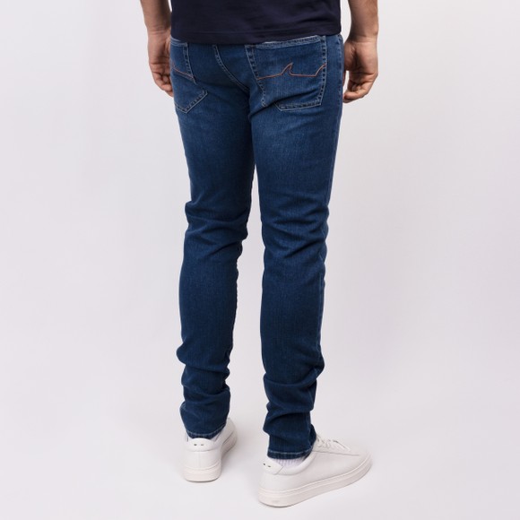 Paul & Shark Mens Blue Red Rivet Tapered Jean #3