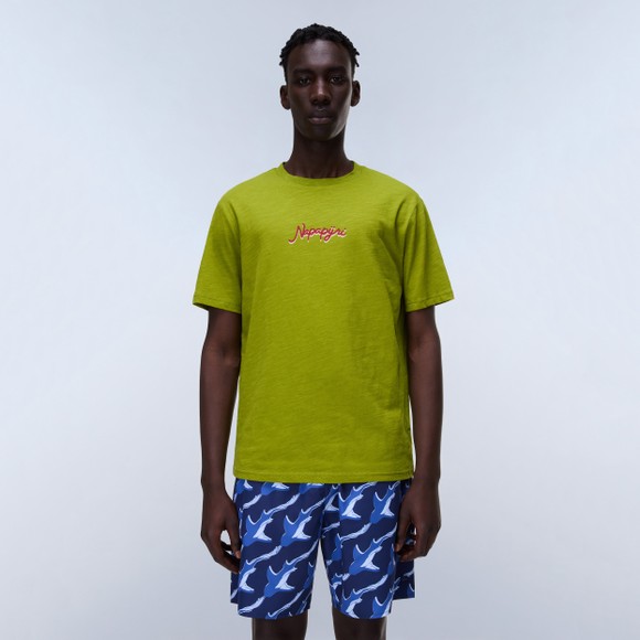 Napapijri Mens Green Elior T-Shirt #4
