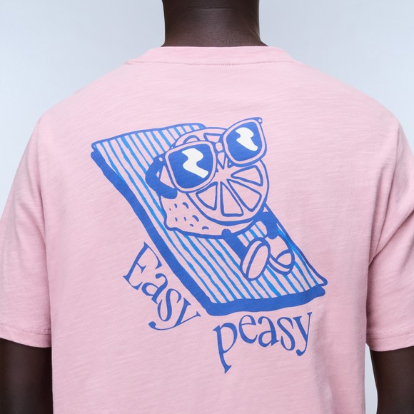 Napapijri Mens Pink Elior T-Shirt #3