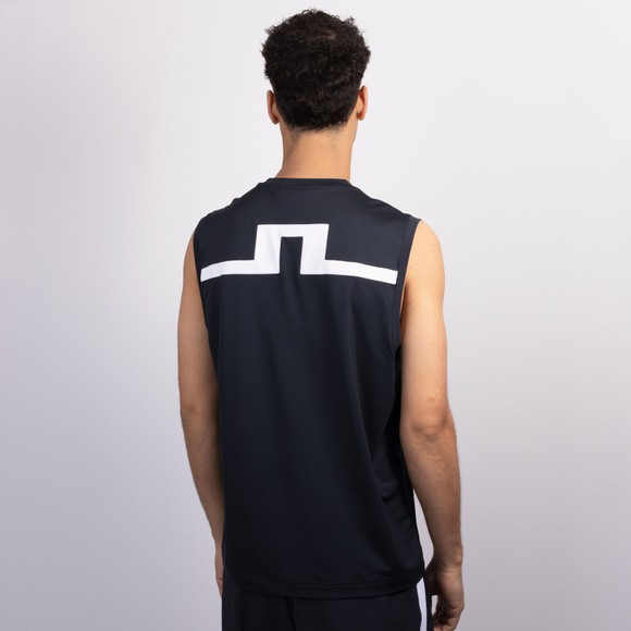 J.Lindeberg Mens Blue Xander Sleeveless T Shirt #4