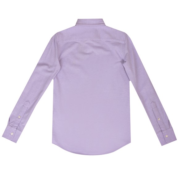 Polo Ralph Lauren Womens Purple Heidi Stretch Knit Oxford Shirt #3