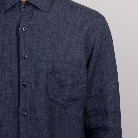Rodd & Gunn Mens Blue Coromandel L/S Linen Shirt main image