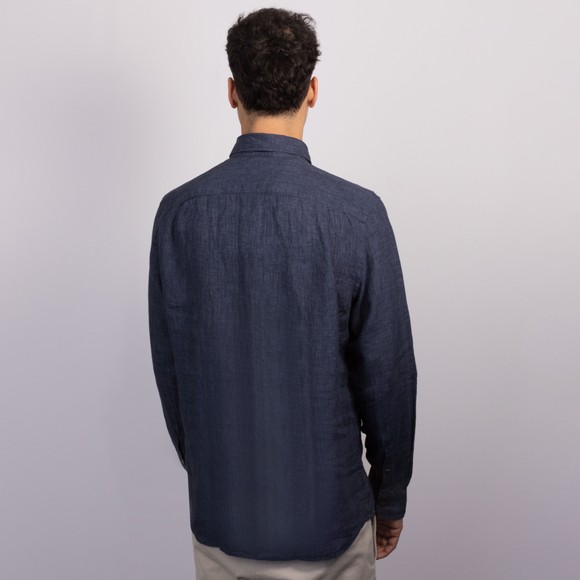 Rodd & Gunn Mens Blue Coromandel L/S Linen Shirt main image