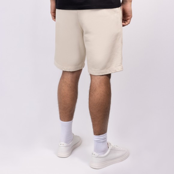 Sandbanks Mens Beige Badge Logo Zip Pocket Sweatshorts #4