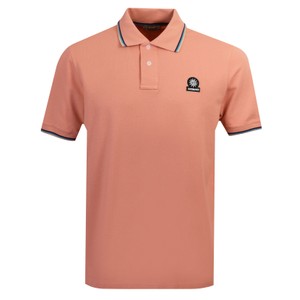 Tipped Badge Logo Polo Shirt