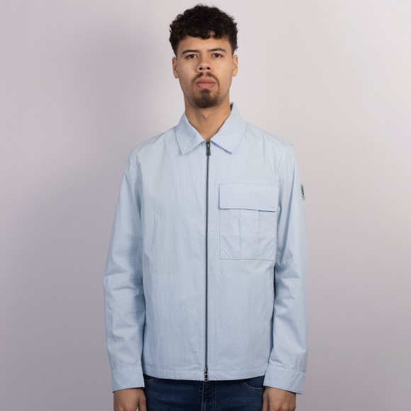 Belstaff Mens Blue Cargo Overshirt #3