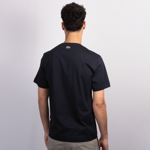 Lacoste Mens Blue Embossed Small Logo T-Shirt #4