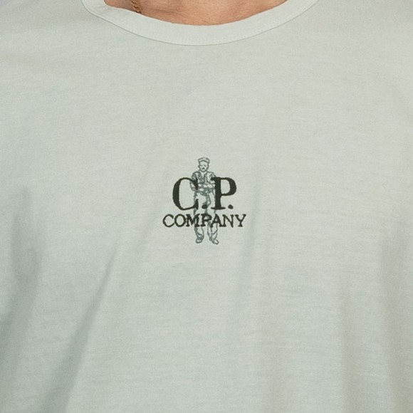 C.P. Company Mens Blue 1020 Jersey Embroidered T Shirt #3