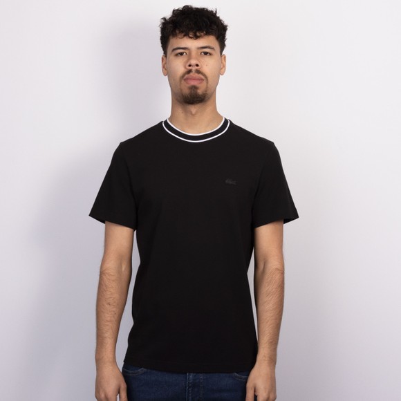 Lacoste Mens Black Stretch Pique T-Shirt #3