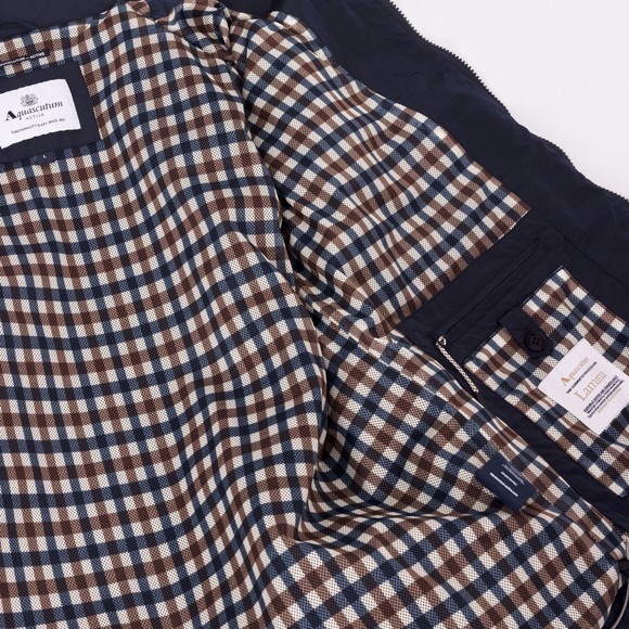 Aquascutum Mens Blue Lamina Mock Neck Jacket #5