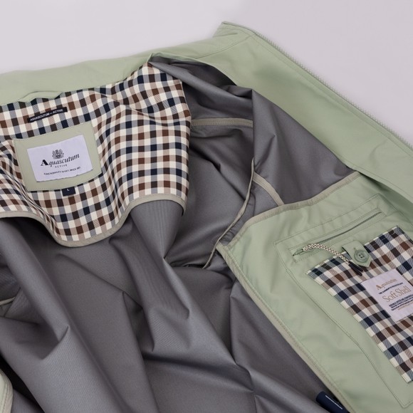 Aquascutum Mens Green Soft Shell Mock Neck Jacket  #5