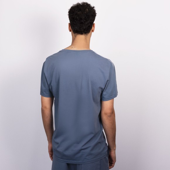 Moschino Mens Blue Active Washed Tape Shoulder T Shirt #4