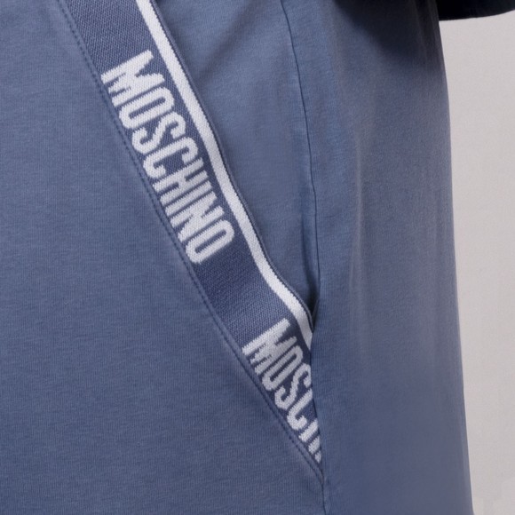 Moschino Mens Blue Active Tape Pocket Jersey Shorts #3