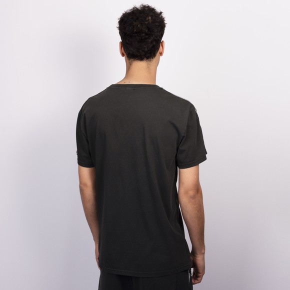 Moschino Mens Black Active Washed Tape Shoulder T Shirt #4