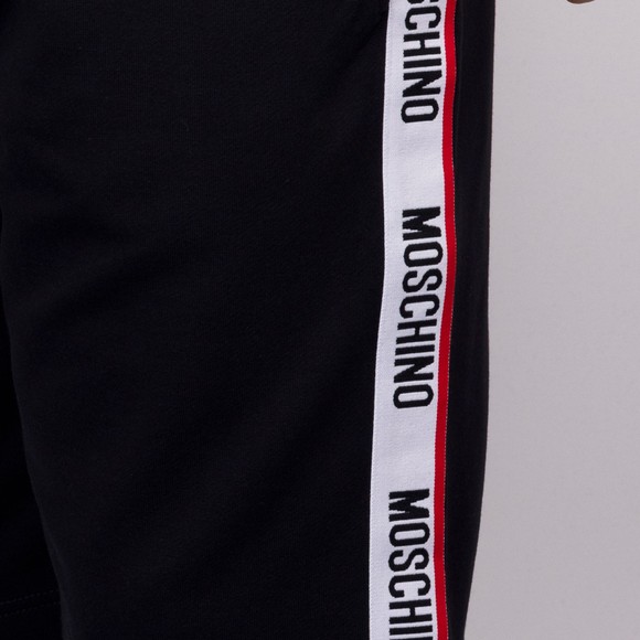 Moschino Mens Black Active Tape Leg Jogger Shorts #3