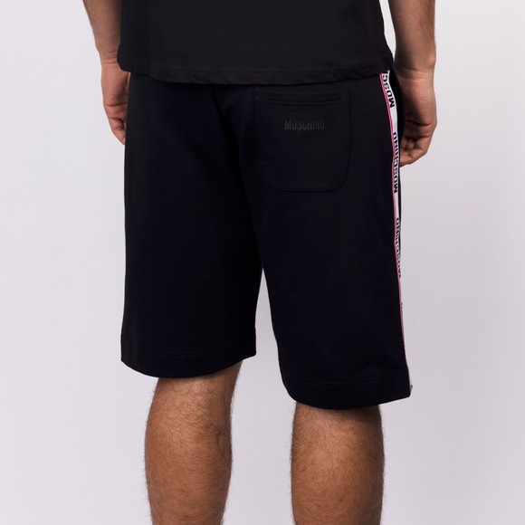 Moschino Mens Black Active Tape Leg Jogger Shorts #4