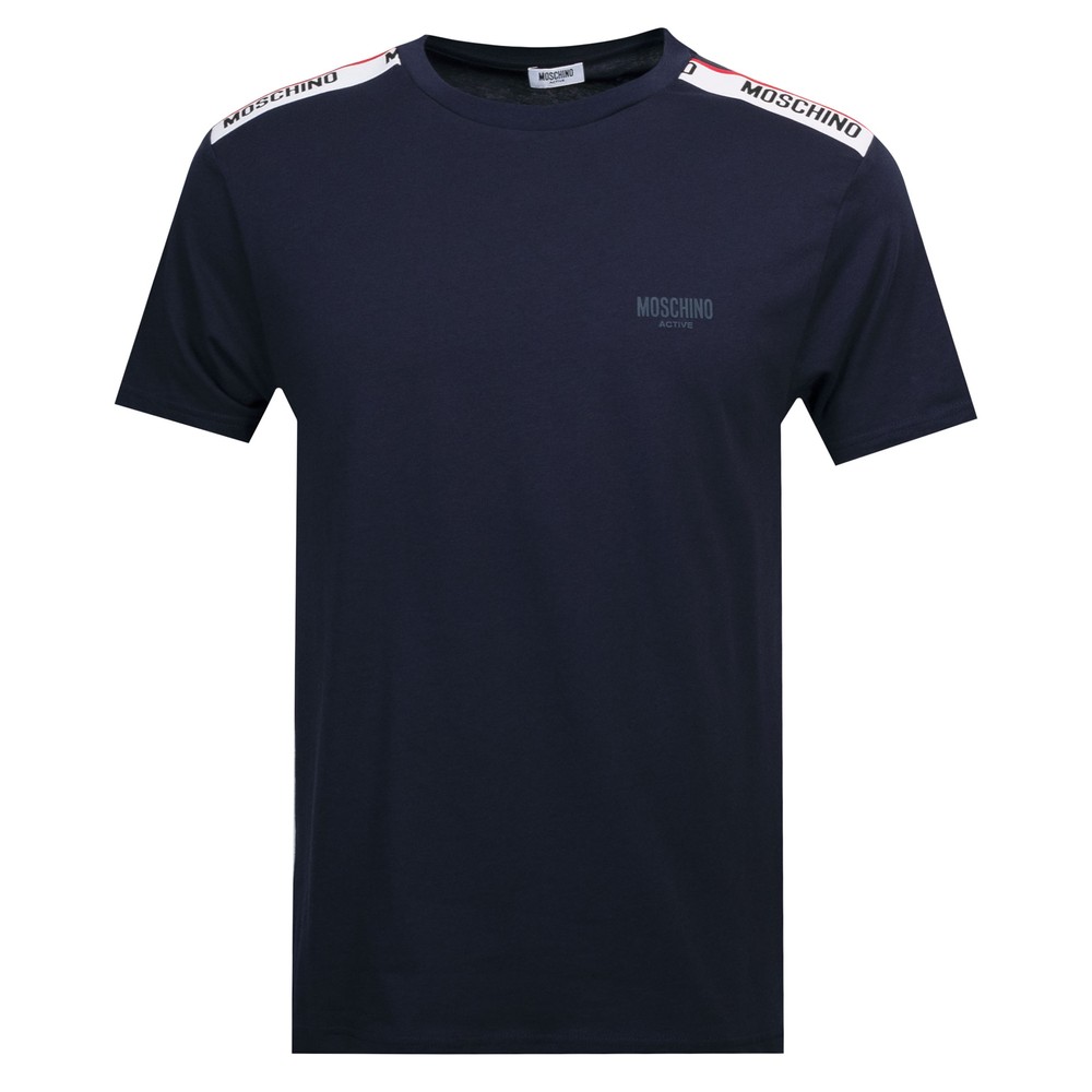 Moschino Active Tape Shoulder T Shirt, view 1