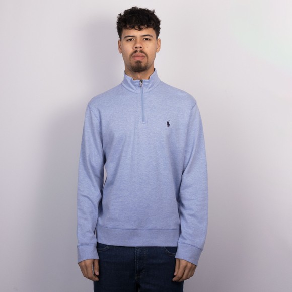 Polo Ralph Lauren Mens Blue Luxury Jersey Half Zip Sweatshirt #2