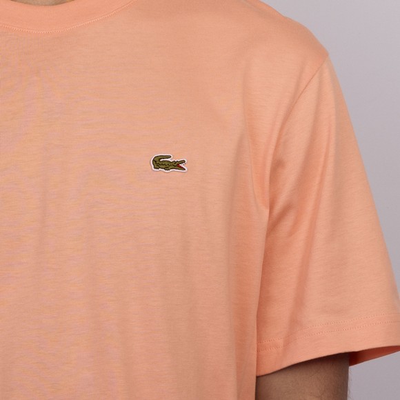 Lacoste Mens Orange Classic Cotton T-Shirt #3