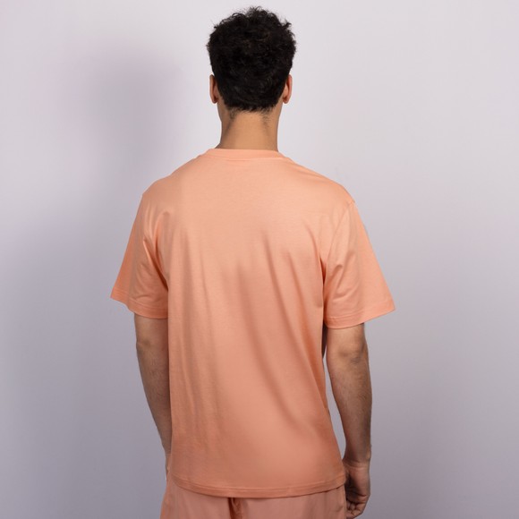 Lacoste Mens Orange Classic Cotton T-Shirt #4