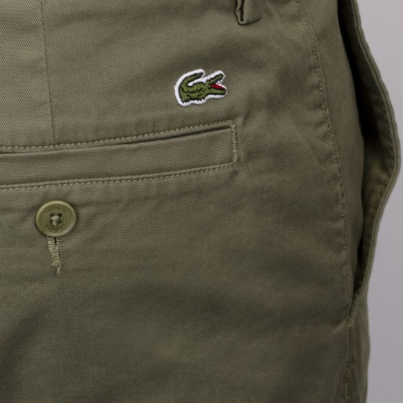 Lacoste Mens Green Stretch Twill Slim Chino Shorts #4