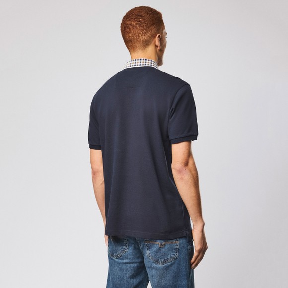 Weekend Offender Mens Blue Tipasa Jacquard Rib Polo Shirt main image