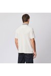 Weekend Offender Mens Off-White Tipasa Jacquard Rib Polo Shirt