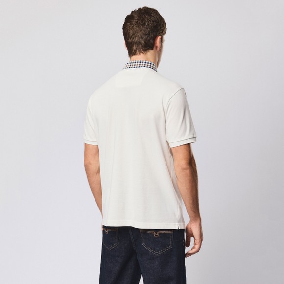 Weekend Offender Mens Off-White Tipasa Jacquard Rib Polo Shirt main image
