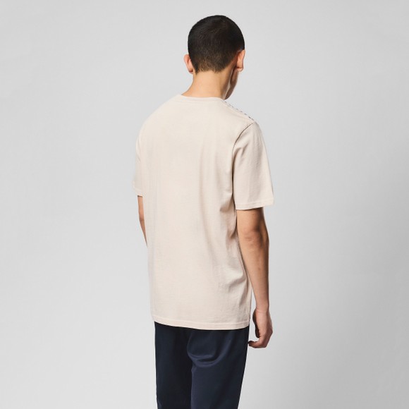 Weekend Offender Mens Grey Medea Shoulder Detail T-Shirt main image