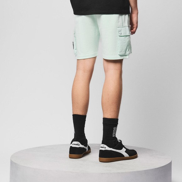 Weekend Offender Mens Green Noreaster Nylon Pocket Detail Sweat Shorts  main image