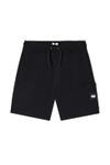 Weekend Offender Mens Black Hawkins Sweat Short