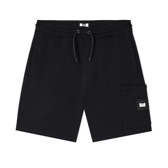 Weekend Offender Mens Black Hawkins Sweat Short