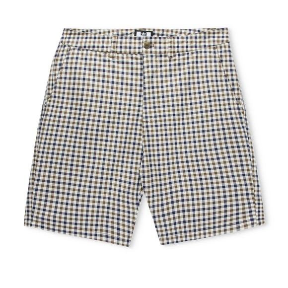 Weekend Offender Mens Multicoloured Ivan Check Chino Shorts