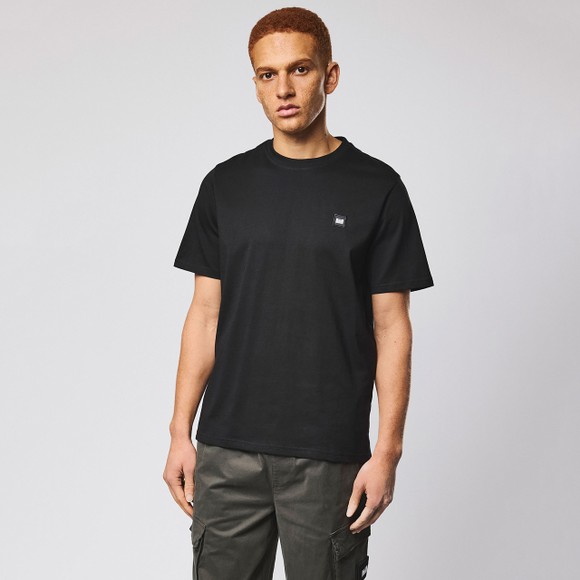 Weekend Offender Mens Black Brooklands Small Badge T-Shirt