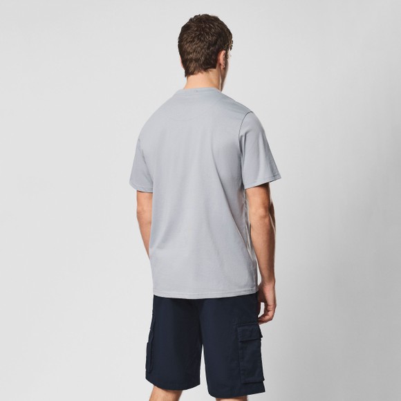 Weekend Offender Mens Grey Brooklands Small Badge T-Shirt main image