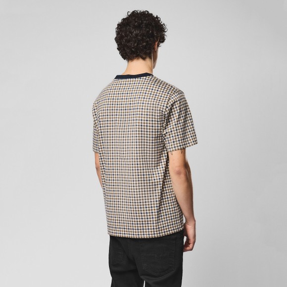 Weekend Offender Mens Multicoloured Trimmer Full Check T-Shirt main image